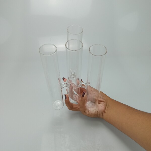 Vaso Decorativo Tubos Home&co Borossilicato Transparente