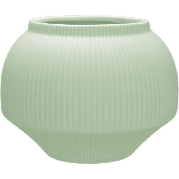 Vaso Decorativo Vaso Redondo Home&co Cerâmica 12x15x15cm Verde