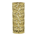 Vaso Decorativo Vazado Dourado 39cm Espressione