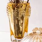 Vaso Decorativo Vidro Leaf Âmbar 20 5cm 1555 Lyor