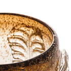 Vaso Decorativo Vidro Leaf Marrom 25cm 1554 Lyor