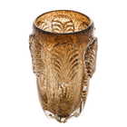 Vaso Decorativo Vidro Leaf Marrom 25cm 1554 Lyor