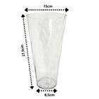 Vaso Decorativo Vidro Rigado Ibiza Grande 28cm - Mistral