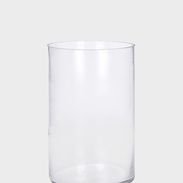 Vaso Decorativo Vidro Tubo Transparente 25cm Único