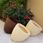 Vaso Deitado P/ Flores 33cm Decoração De Jardim Arranjos - Az