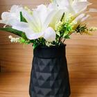 Vaso Diamante Preto Fosco