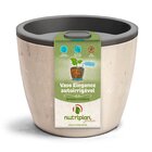 Vaso Elegance Autoirrigável 03 Nutriplan Travertino