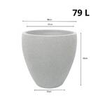 Vaso Elipse Rústico 57 (79l) Grafite Japi