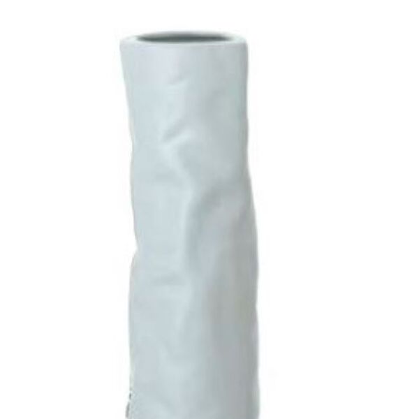 Vaso Em Cerâmica Amassada Siamês 26x7,5cm