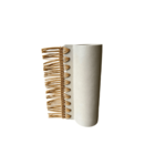 Vaso Em Cerâmica Bege 23 5cm 17996p Mart