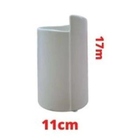 Vaso Em Cerâmica Branco 17cm