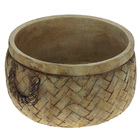 Vaso Em Cimento Palha - 20x20x10cm