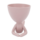 VASO EM POLIRESINA 13x 9,5 x 17cm, ROSE