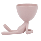 VASO EM POLIRESINA 13x 9,5 x 17cm, ROSE