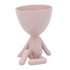 VASO EM POLIRESINA 14,5x 10 x 10cm, ROSE