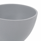 Vaso em Poliresina Bob Sentado 14x11x9,5cm Cinza Mart