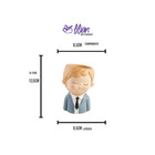 Vaso Em Poliresina - Menino De Terno