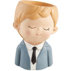 Vaso Em Poliresina - Menino De Terno