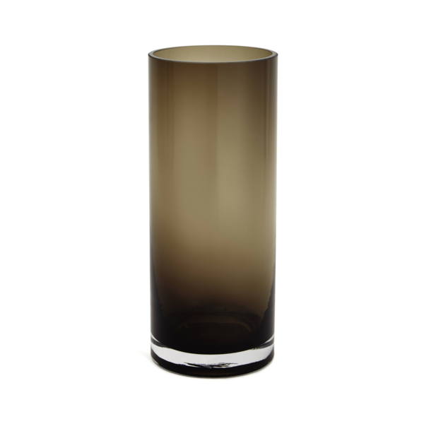 Vaso em Vidro 29,5x12x12cm Preto 18551 Mart Collection