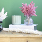 Vaso Em Vidro Italy Murano 11 5x13cm Rosa Claro Lyor 4317