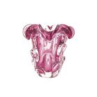 Vaso Em Vidro Lyor Italy 13x14 5cm Rosa