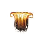 Vaso Em Vidro Lyor Italy 15x12x12 5cm Âmbar E Marrom