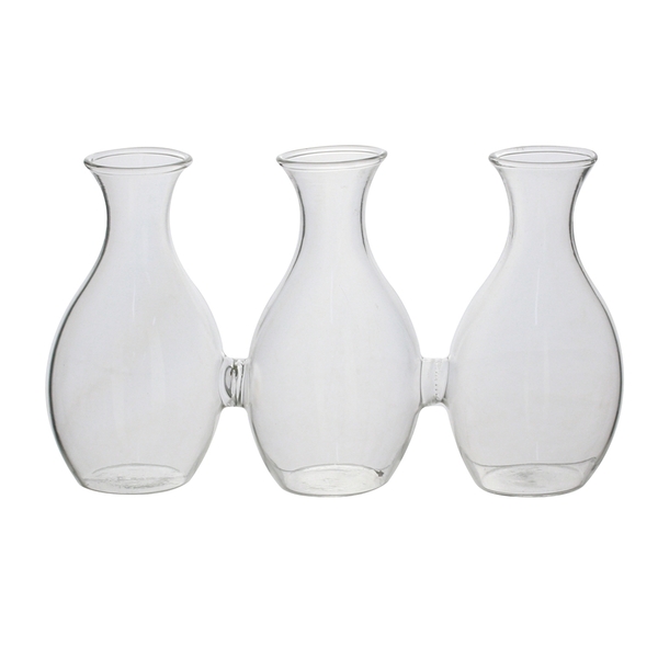 Vaso Em Vidro Transparente 18x6x11cm Da Royal