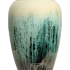 Vaso Estilo Vietnamita Azul 43x43x68cm