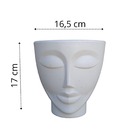 Vaso Face Decorativo Para Flores Com Rosto De Mulher