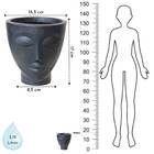 Vaso Face Mulher 17 (2,19L) Preto NUTRIPLAN