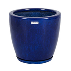 Vaso Fibra Amsterda 27x28cm Azul