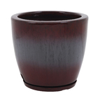 Vaso Fibra Amsterda 27x28cm Vermelho