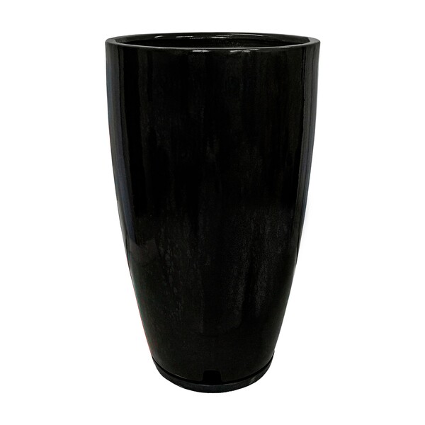 Vaso Fibra Amsterda 35x65cm Cinza