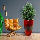 Vaso Fibra Amsterda 35x65cm Vermelho