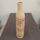 Vaso Fibra Decorativo Enfeite Casa 71x15x15cm Natural