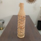 Vaso Fibra Decorativo Enfeite Casa 71x15x15cm Natural