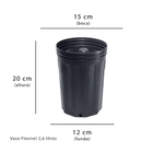 Vaso Flexível Para Embalagem De Mudas Nutriplan 2,6 Litros Pr