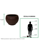 Vaso Flora 23x17cm Argila