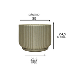 Vaso Flora 33x24cm Areia