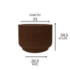 Vaso Flora 33x24cm Argila