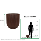 Vaso Flora 33x32cm Argila