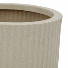 Vaso Plástico Flora Areia 30x22cm com Prato Naterial