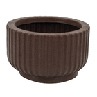 Vaso Plástico Flora Argila 21x13cm com Prato Naterial