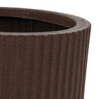 Vaso Plástico Flora Argila 30x22cm com Prato Naterial