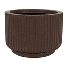 Vaso Plástico Flora Argila 30x22cm com Prato Naterial