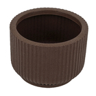 Vaso Plástico Flora Argila 30x22cm com Prato Naterial