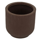 Vaso Plástico Flora Argila 33x32cm com Prato Naterial