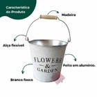 Vaso Floreira /  Balde De Alumínio