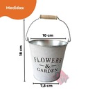 Vaso Floreira /  Balde De Alumínio