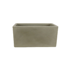 Vaso Floreira Cubo 40x20cm Antique Camurça Vasart